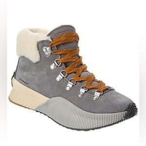 New! SOREL OUT N ABOUT III CONQUEST WATERPROOF BOOTS WITH FAUX SHEARLING CUFF 10
